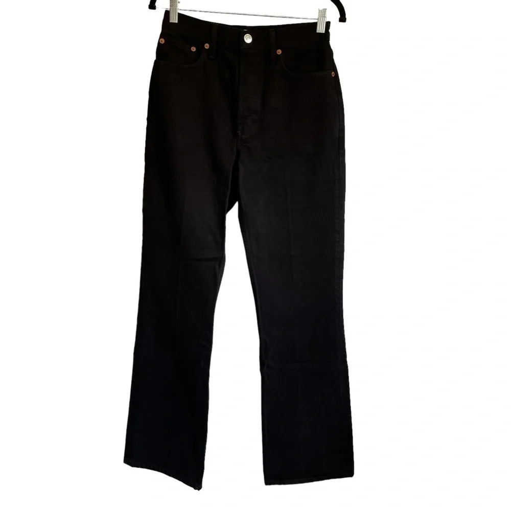 Re/Done High‎ Rise Bootcut Jean Black Size 26 NWOT